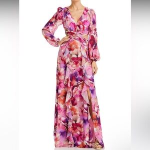 AQUA Formal Floral Maxi dress